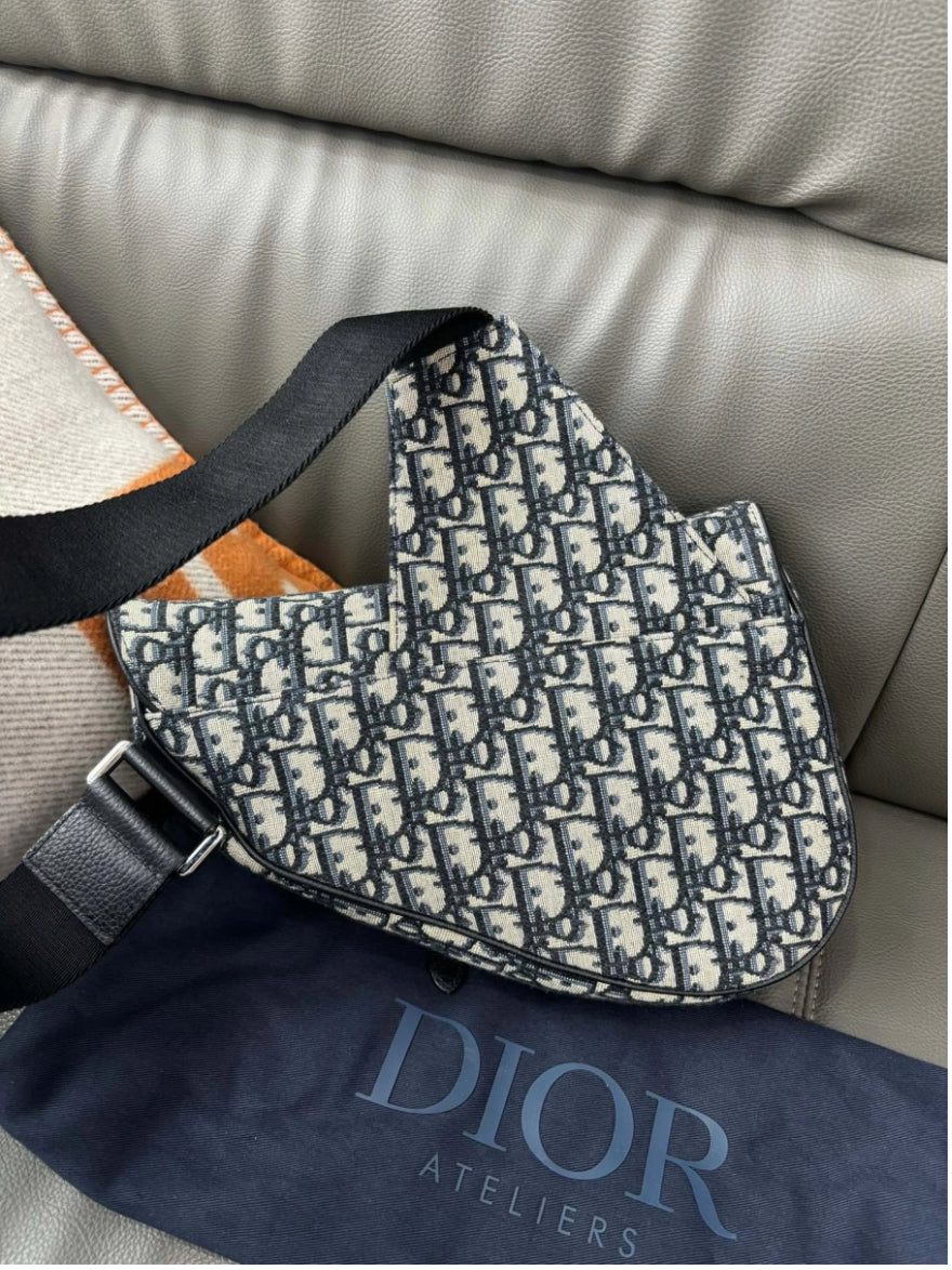 DIOR- Sac de voyage en toile Saddle